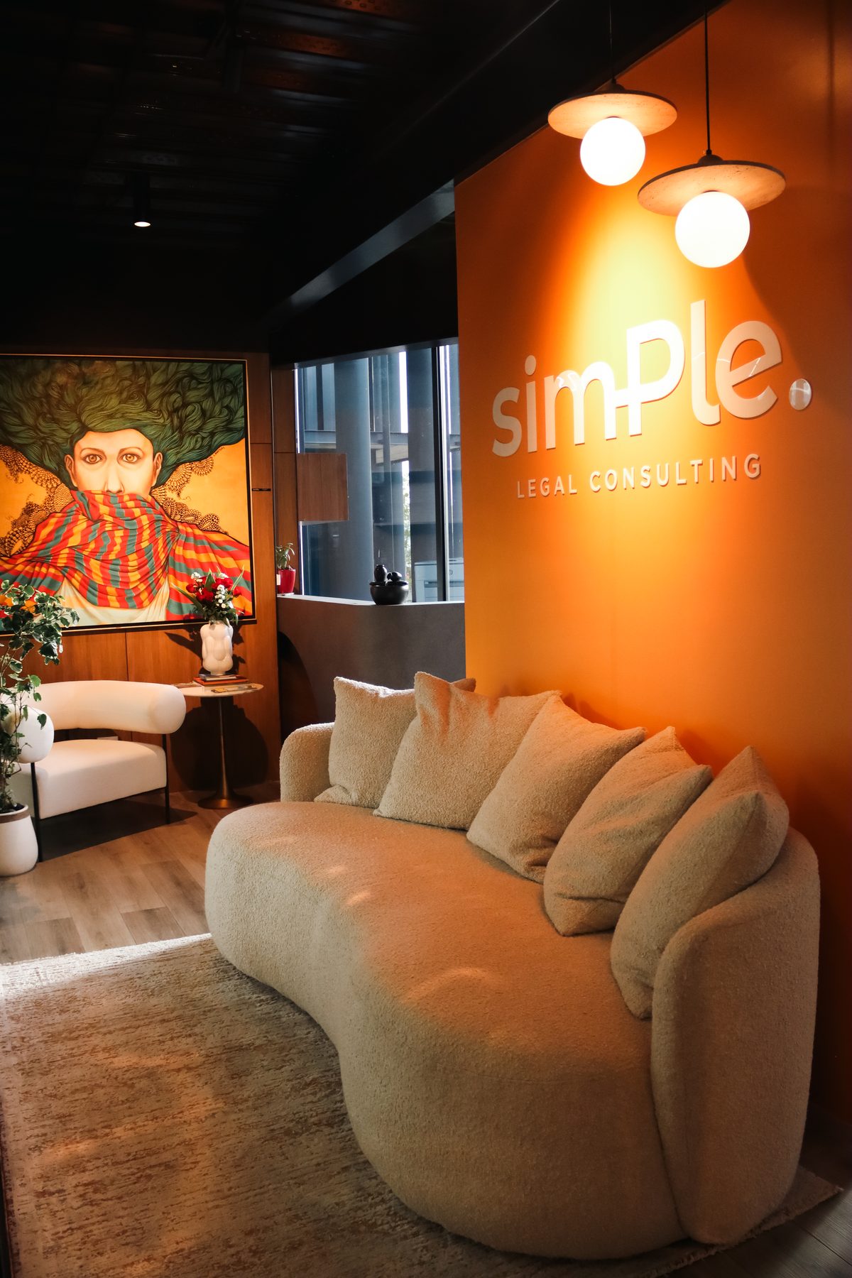 The waiting area, from the entrance